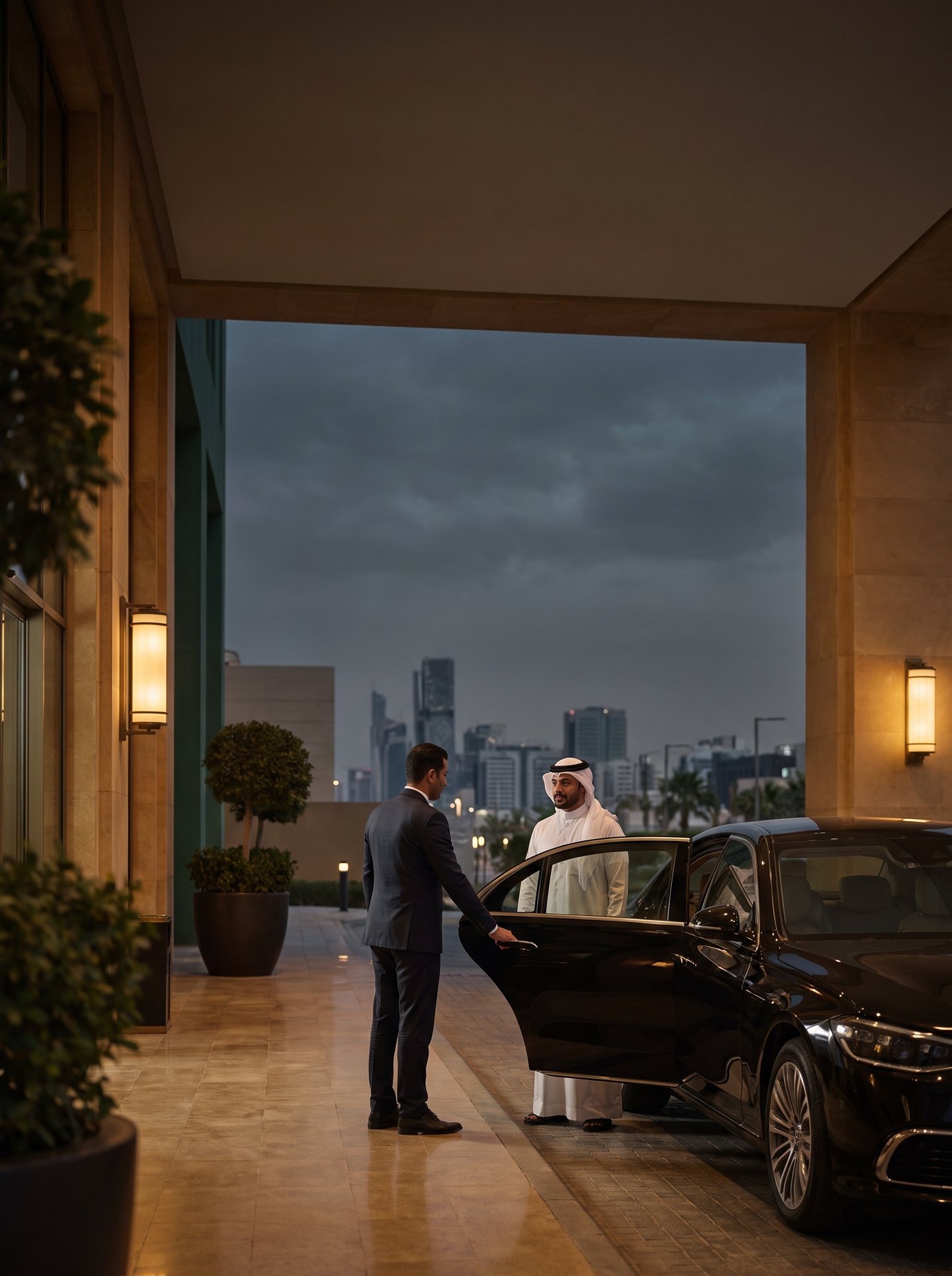 صورة توضيحية لخدمة تأجير مع سائق